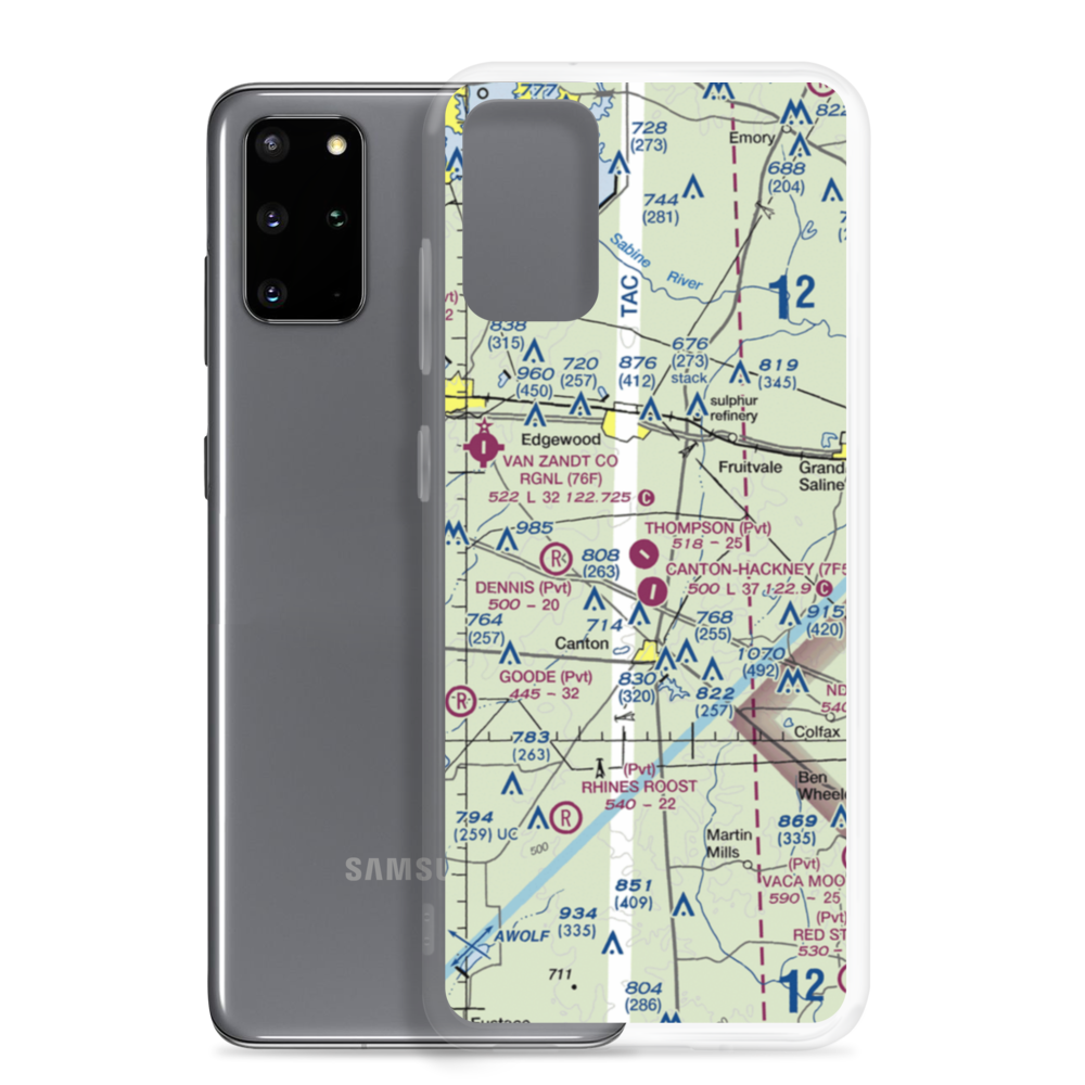 Thompson Field (1TA7) VFR Sectional Samsung Case Samsung Galaxy S20 Plus model shown