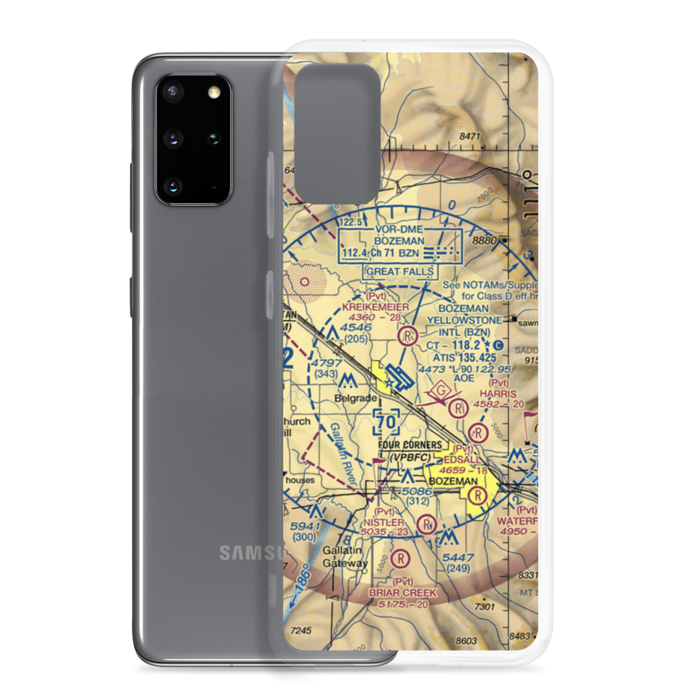 Thompson Field (MT81) VFR Sectional Samsung Case Samsung Galaxy S20 Plus model shown