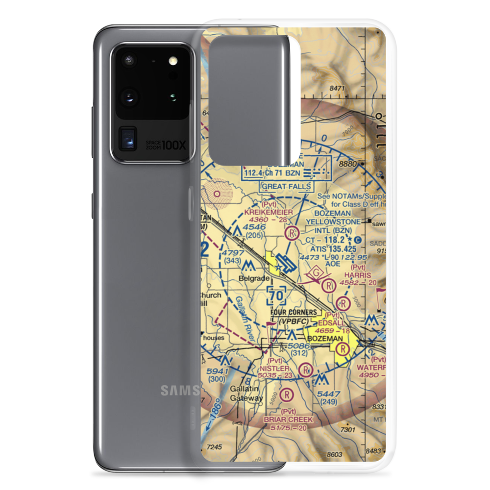 Thompson Field (MT81) VFR Sectional Samsung Case Samsung Galaxy S20 Ultra model shown