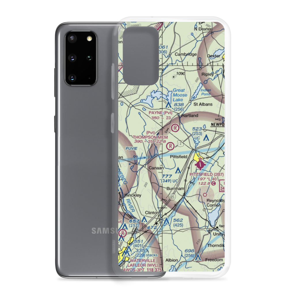 Thompson Memorial Field (ME62) VFR Sectional Samsung Case Samsung Galaxy S20 Plus model shown