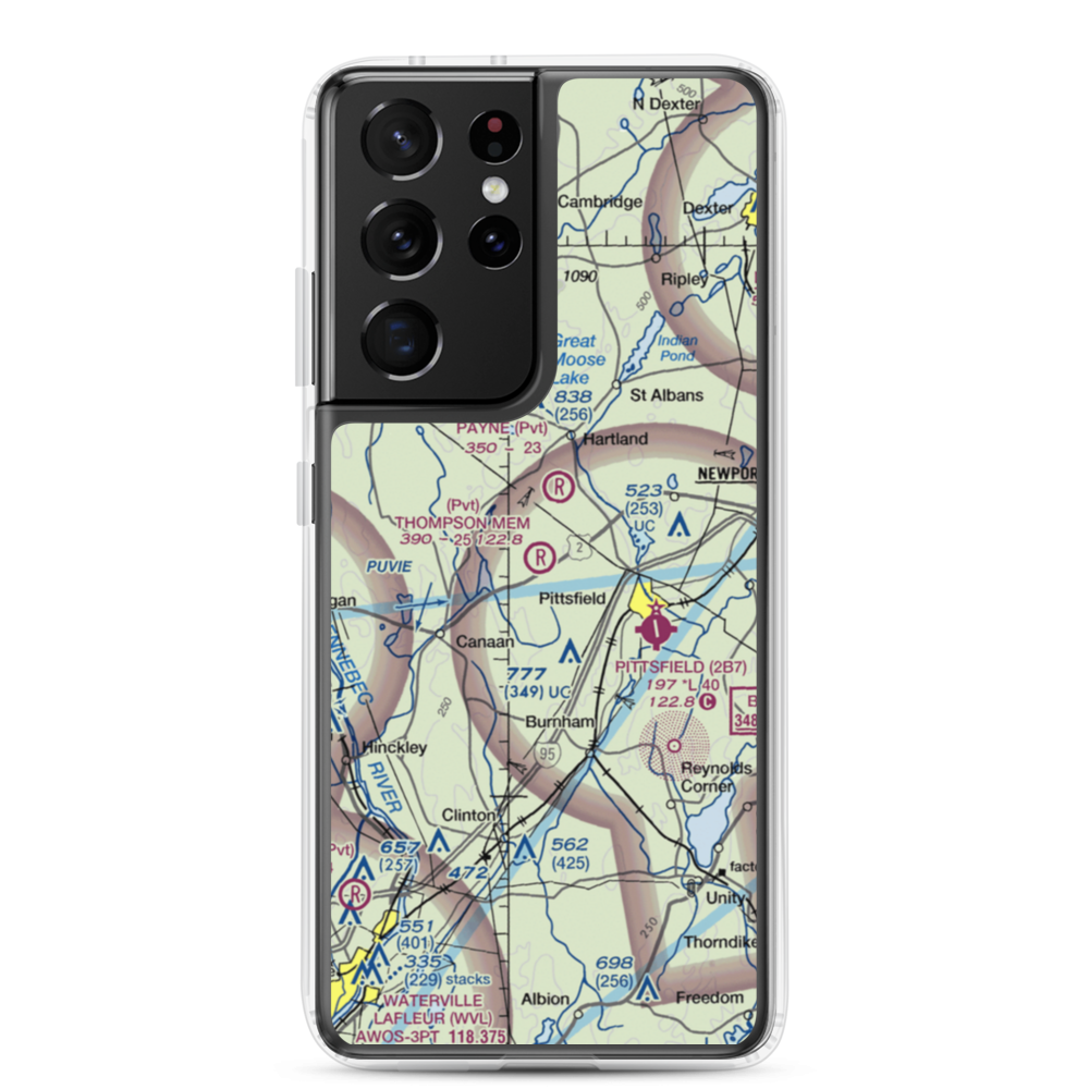 Thompson Memorial Field (ME62) VFR Sectional Samsung Case Samsung Galaxy S21 Ultra model shown