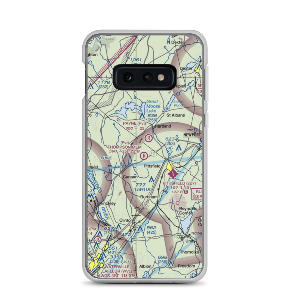 Thompson Memorial Field (ME62) VFR Sectional Samsung Case Samsung Galaxy S10e model shown