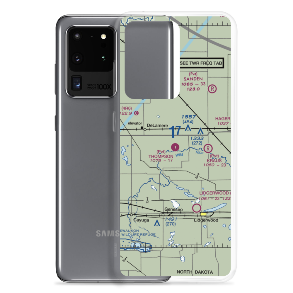 Thompson Private Airport (NA21) VFR Sectional Samsung Case Samsung Galaxy S20 Ultra model shown