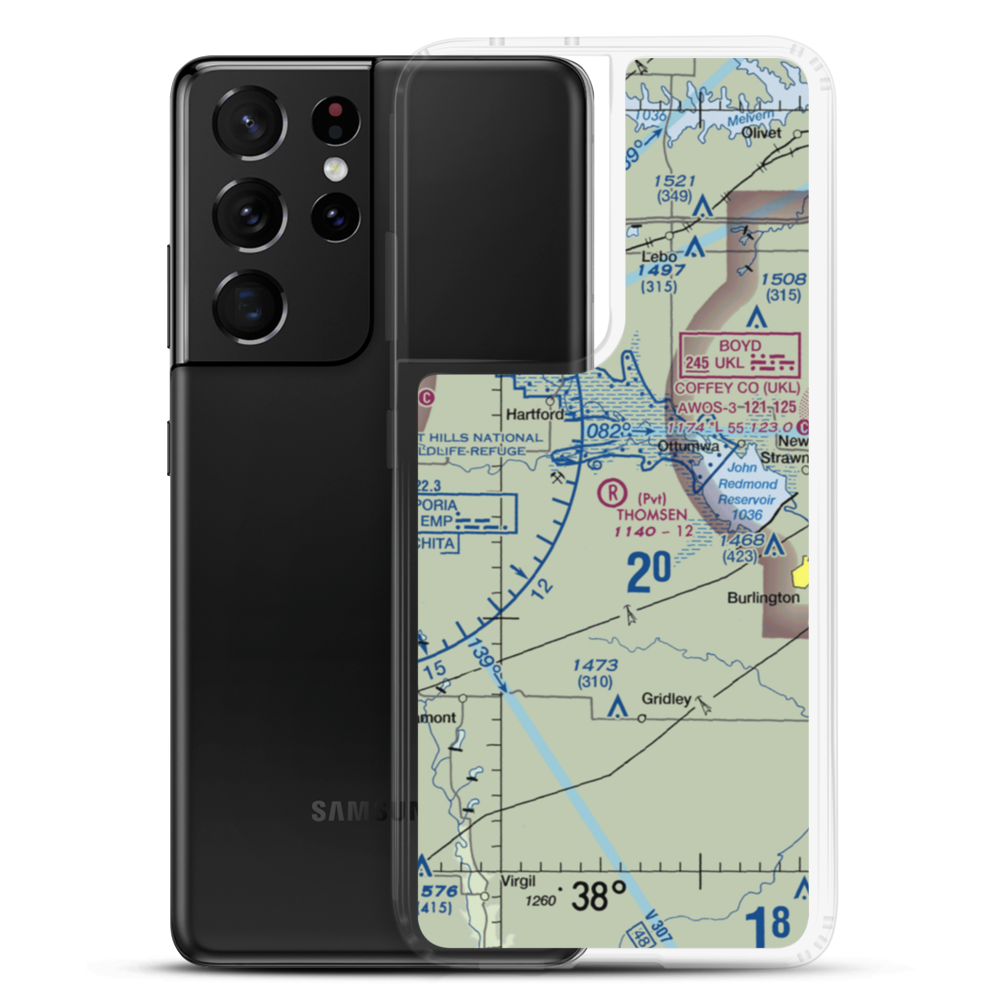 Thomsen Field (4KS6) VFR Sectional Samsung Case Samsung Galaxy S21 Ultra model shown