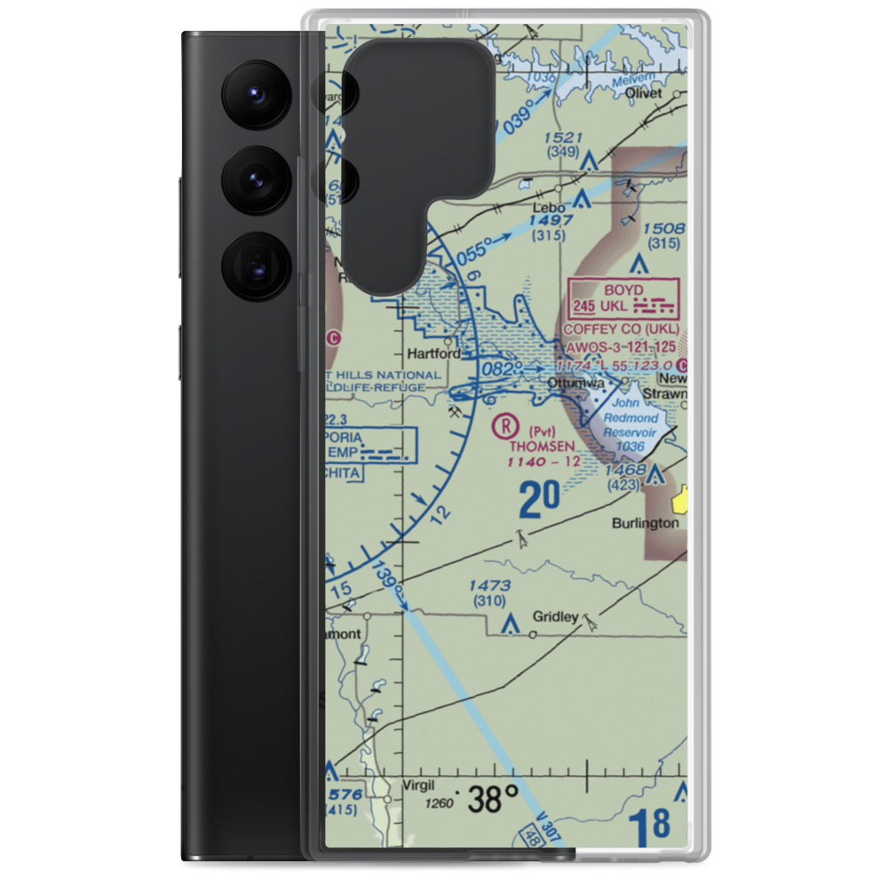 Thomsen Field (4KS6) VFR Sectional Samsung Case Samsung Galaxy S22 Ultra model shown