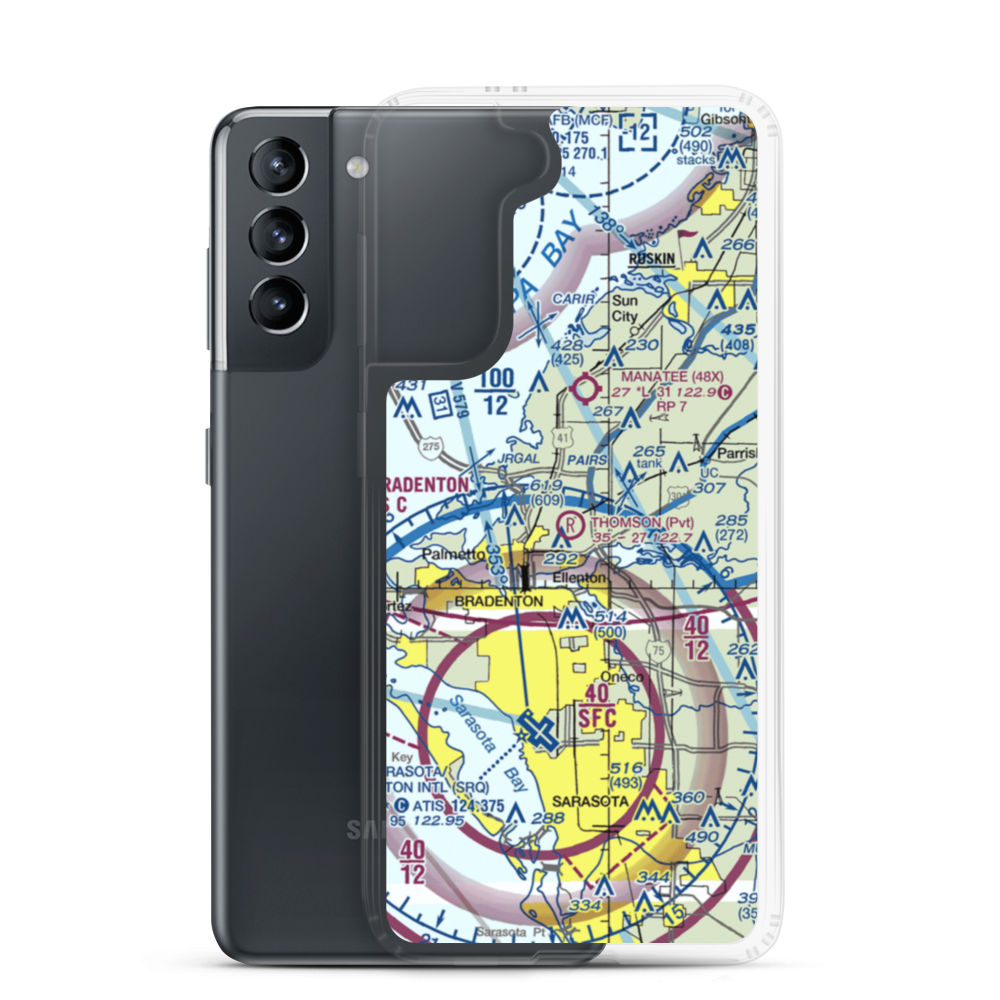 Thomson Airfield (6FD7) VFR Sectional Samsung Case Samsung Galaxy S21 model shown