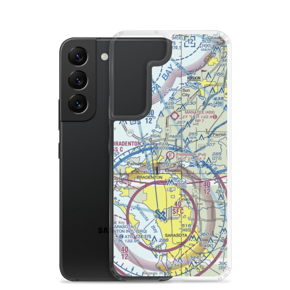 Thomson Airfield (6FD7) VFR Sectional Samsung Case Samsung Galaxy S22 model shown