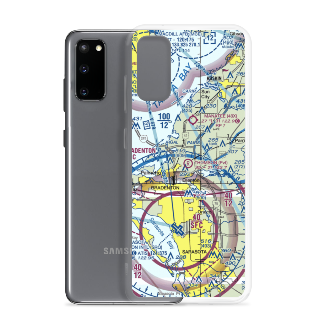 Thomson Airfield (6FD7) VFR Sectional Samsung Case Samsung Galaxy S20 model shown