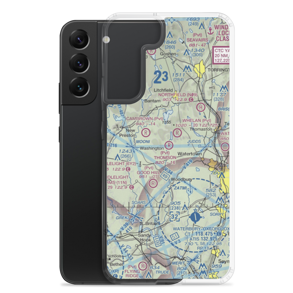 Thomson Field (5CT5) VFR Sectional Samsung Case Samsung Galaxy S22 Plus model shown