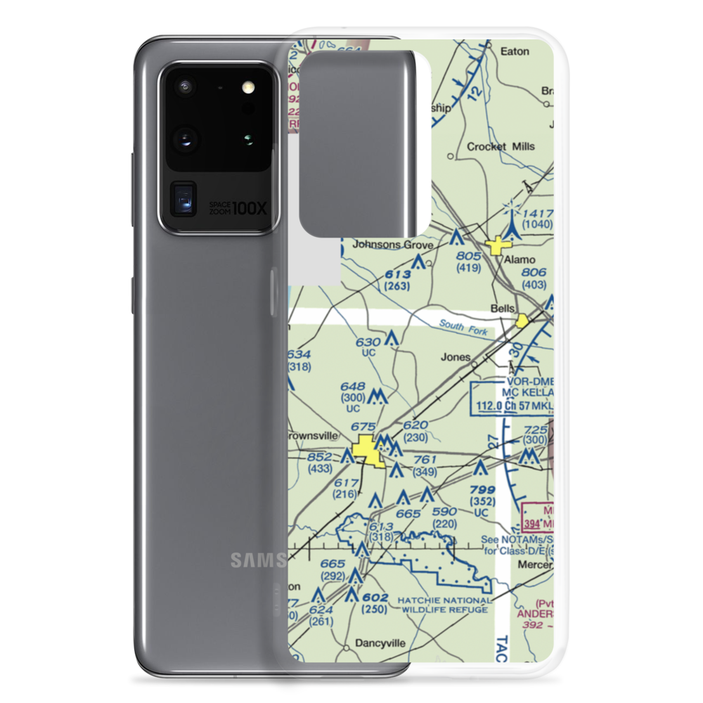 Thornton Airport (47M) VFR Sectional Samsung Case Samsung Galaxy S20 Ultra model shown