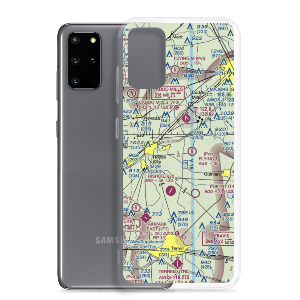 Thorny Woods Airport (XA33) VFR Sectional Samsung Case Samsung Galaxy S20 Plus model shown