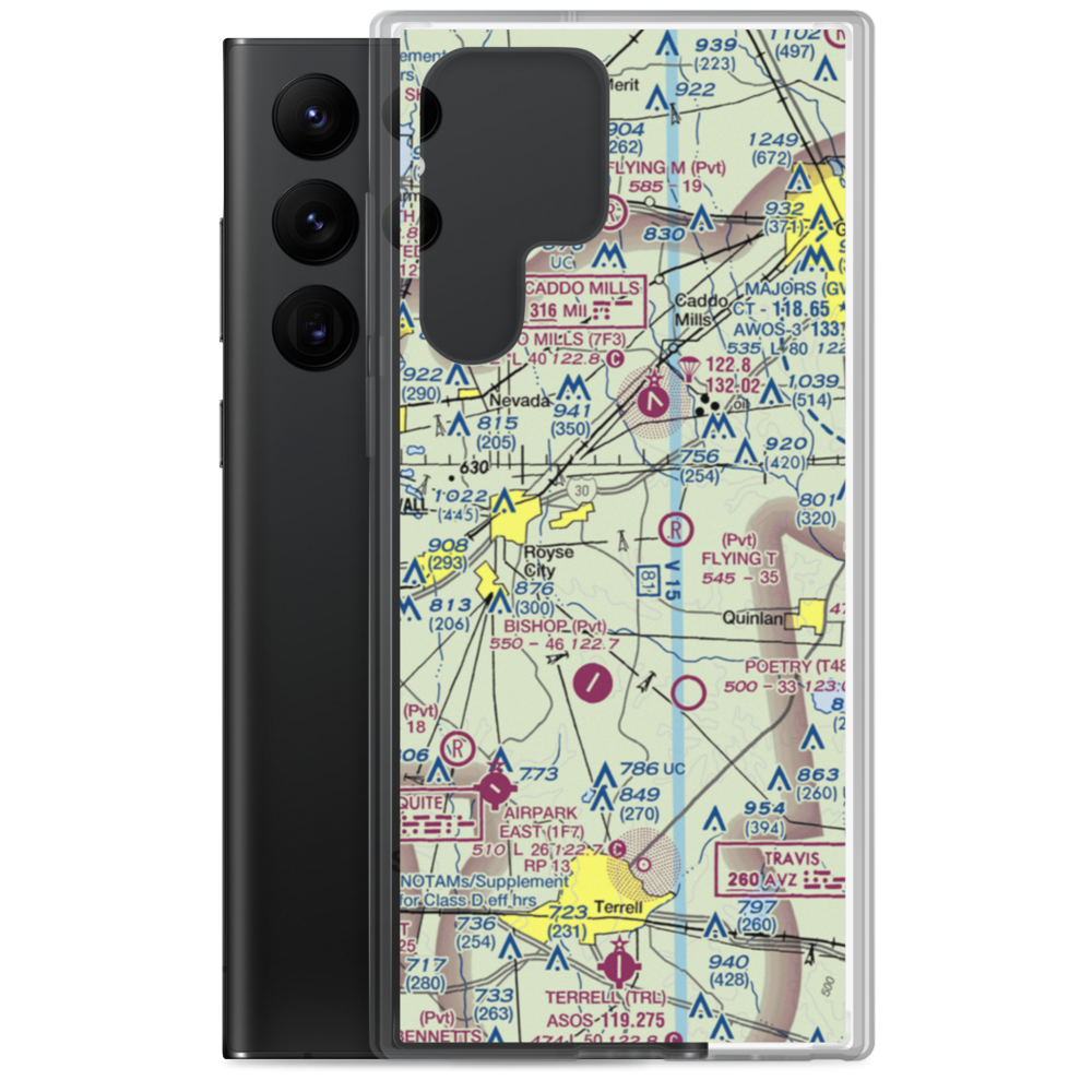 Thorny Woods Airport (XA33) VFR Sectional Samsung Case Samsung Galaxy S22 Ultra model shown