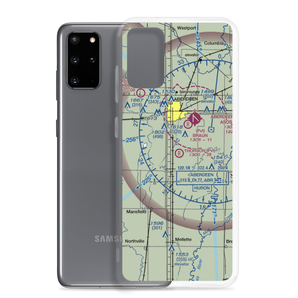 Thorson Airfield (SD05) VFR Sectional Samsung Case Samsung Galaxy S20 Plus model shown