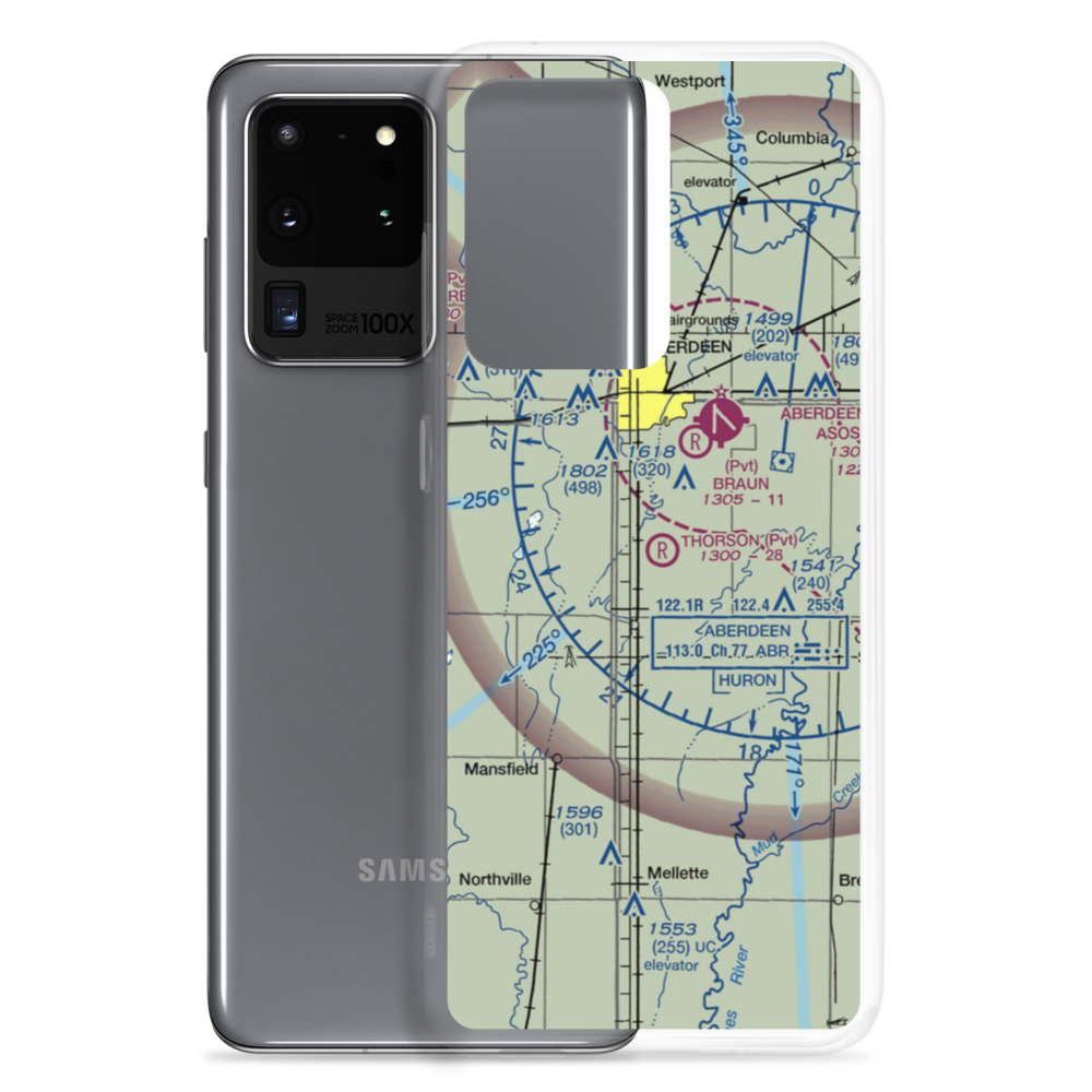 Thorson Airfield (SD05) VFR Sectional Samsung Case Samsung Galaxy S20 Ultra model shown