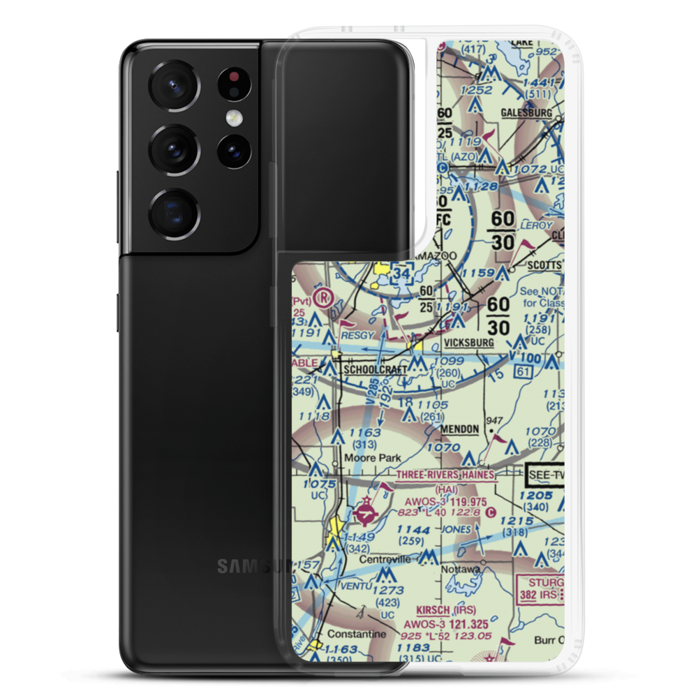 Thrall Lake Airport (7MI3) VFR Sectional Samsung Case Samsung Galaxy S21 Ultra model shown