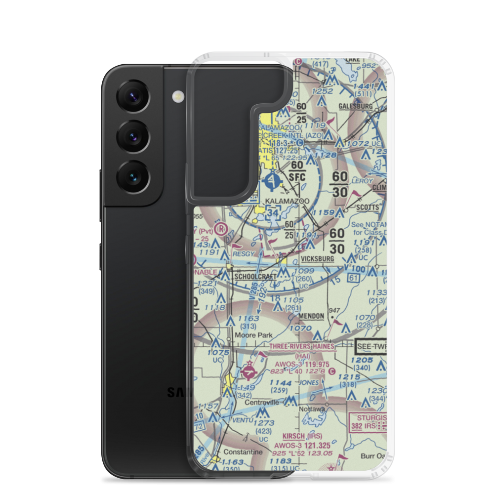 Thrall Lake Airport (7MI3) VFR Sectional Samsung Case Samsung Galaxy S22 model shown