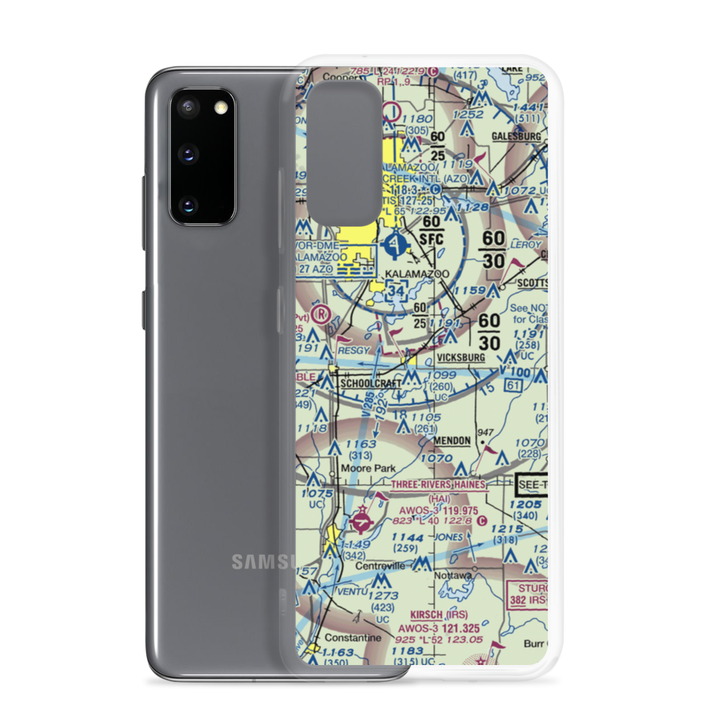 Thrall Lake Airport (7MI3) VFR Sectional Samsung Case Samsung Galaxy S20 model shown