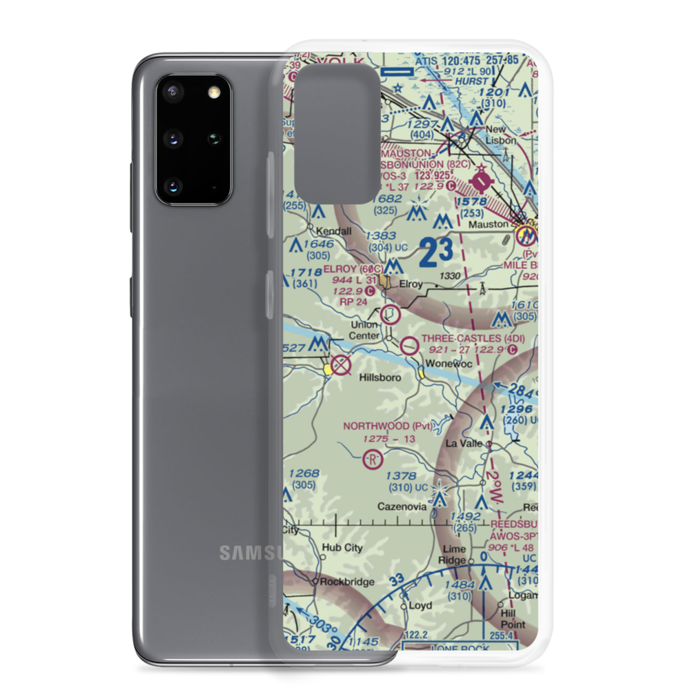 Three Castles Airpark (4D1) VFR Sectional Samsung Case Samsung Galaxy S20 Plus model shown