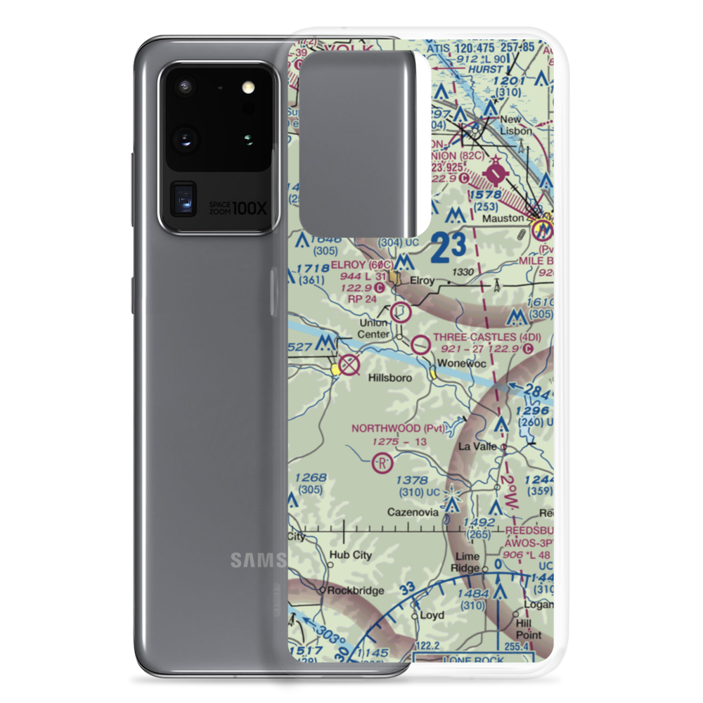 Three Castles Airpark (4D1) VFR Sectional Samsung Case Samsung Galaxy S20 Ultra model shown