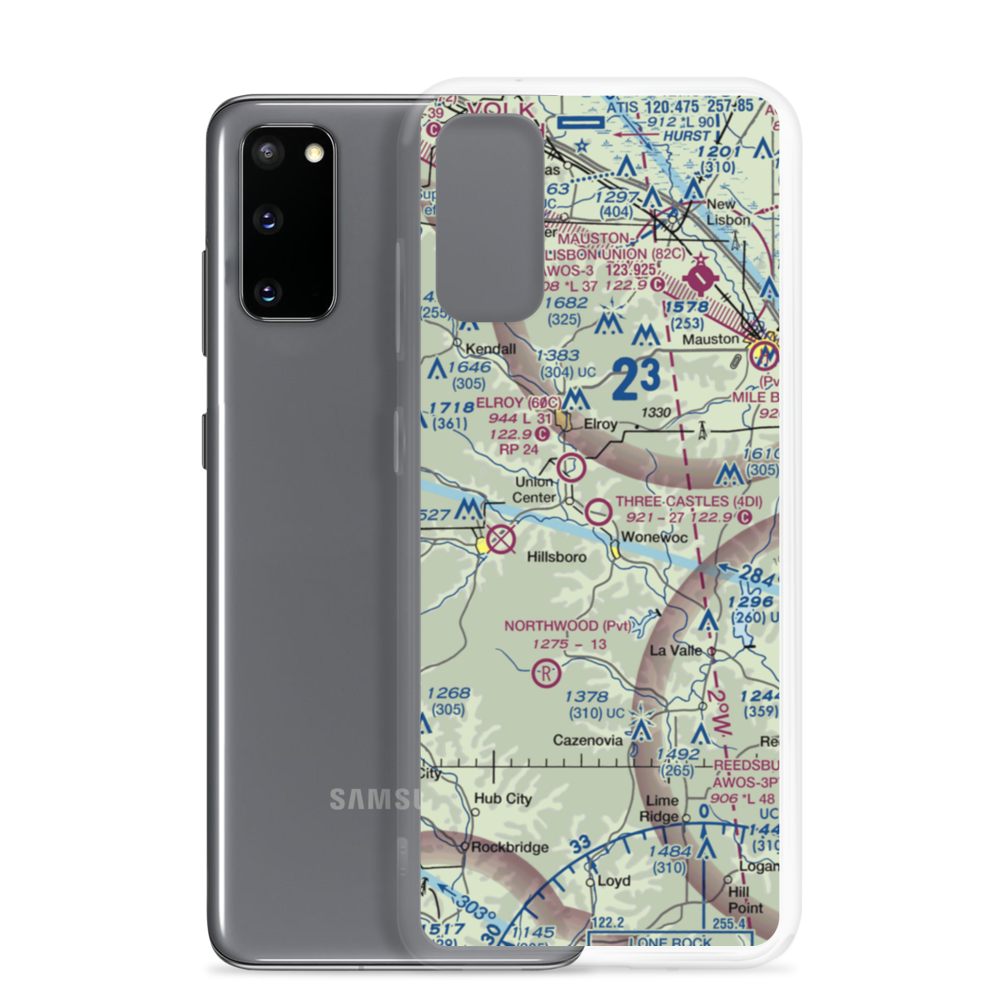 Three Castles Airpark (4D1) VFR Sectional Samsung Case Samsung Galaxy S20 model shown