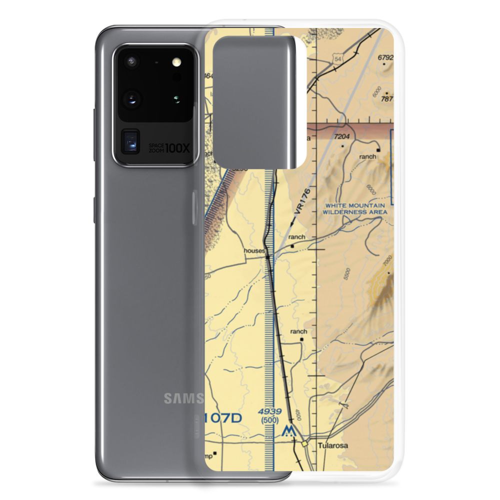 Three Rivers Ranch Airport (NM71) VFR Sectional Samsung Case Samsung Galaxy S20 Ultra model shown