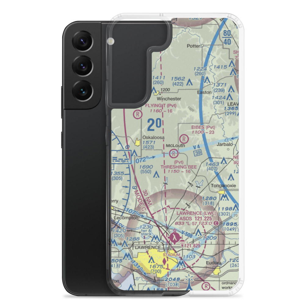 Threshing Bee Airport (5KS1) VFR Sectional Samsung Case Samsung Galaxy S22 Plus model shown