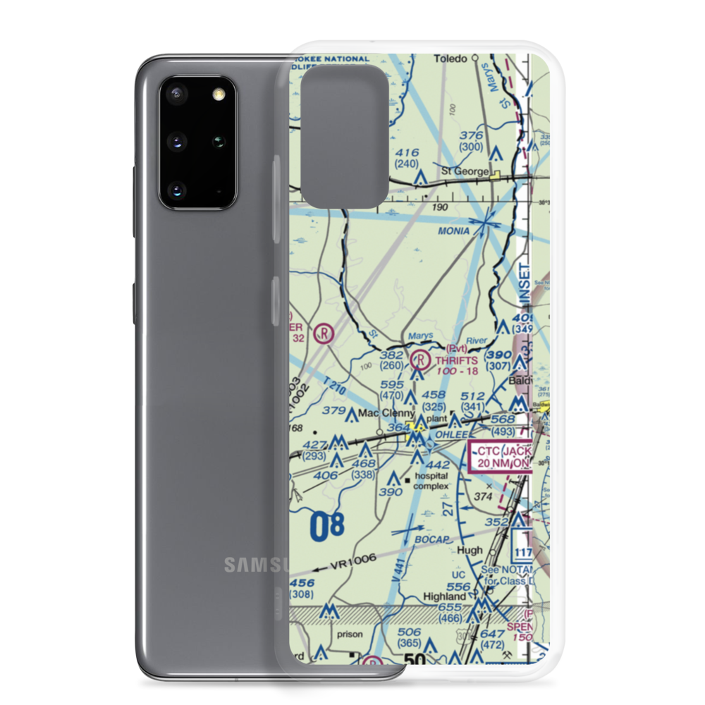 Thrifts Airport (FL11) VFR Sectional Samsung Case Samsung Galaxy S20 Plus model shown