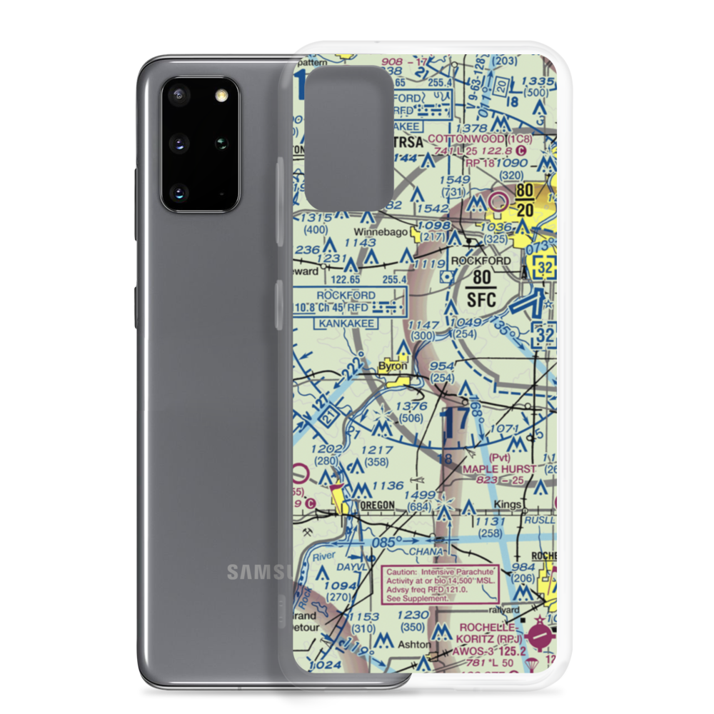 Thrifty Acres STOLport (4IL3) VFR Sectional Samsung Case Samsung Galaxy S20 Plus model shown
