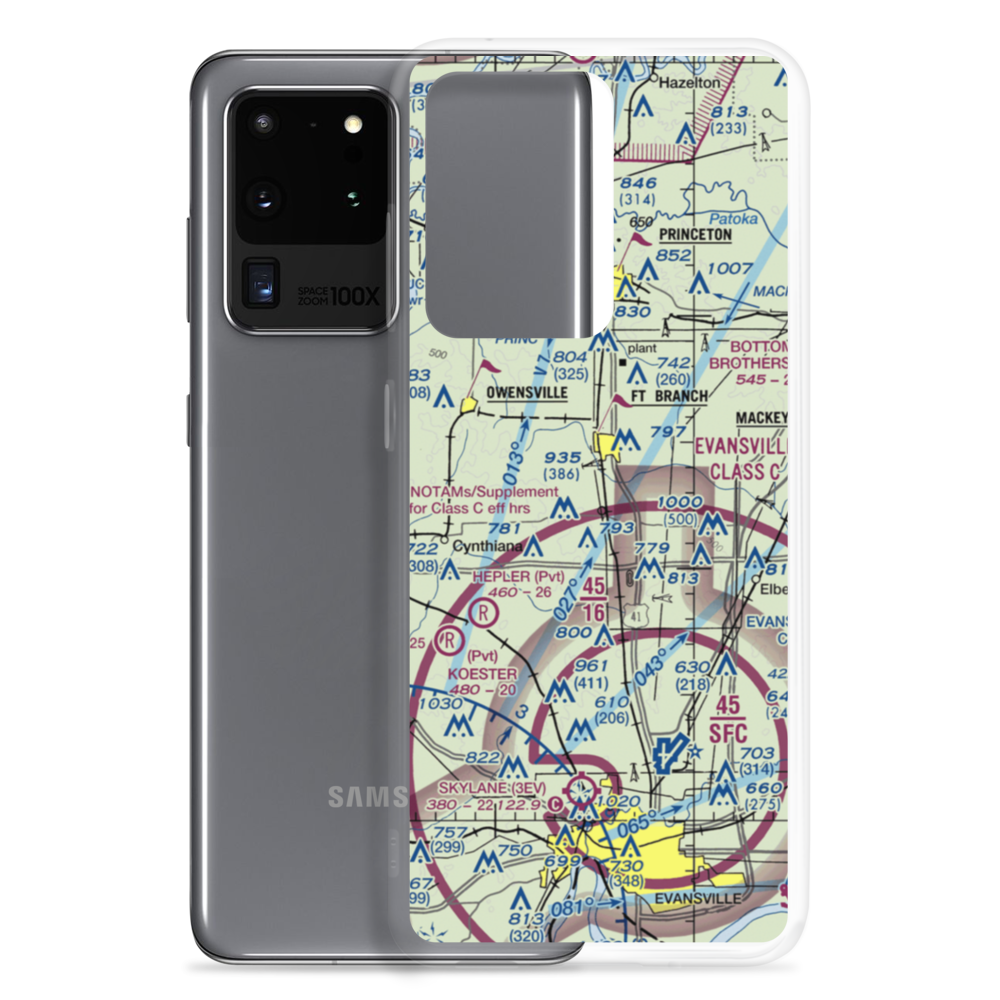 Thrust Industries Airport (8II3) VFR Sectional Samsung Case Samsung Galaxy S20 Ultra model shown