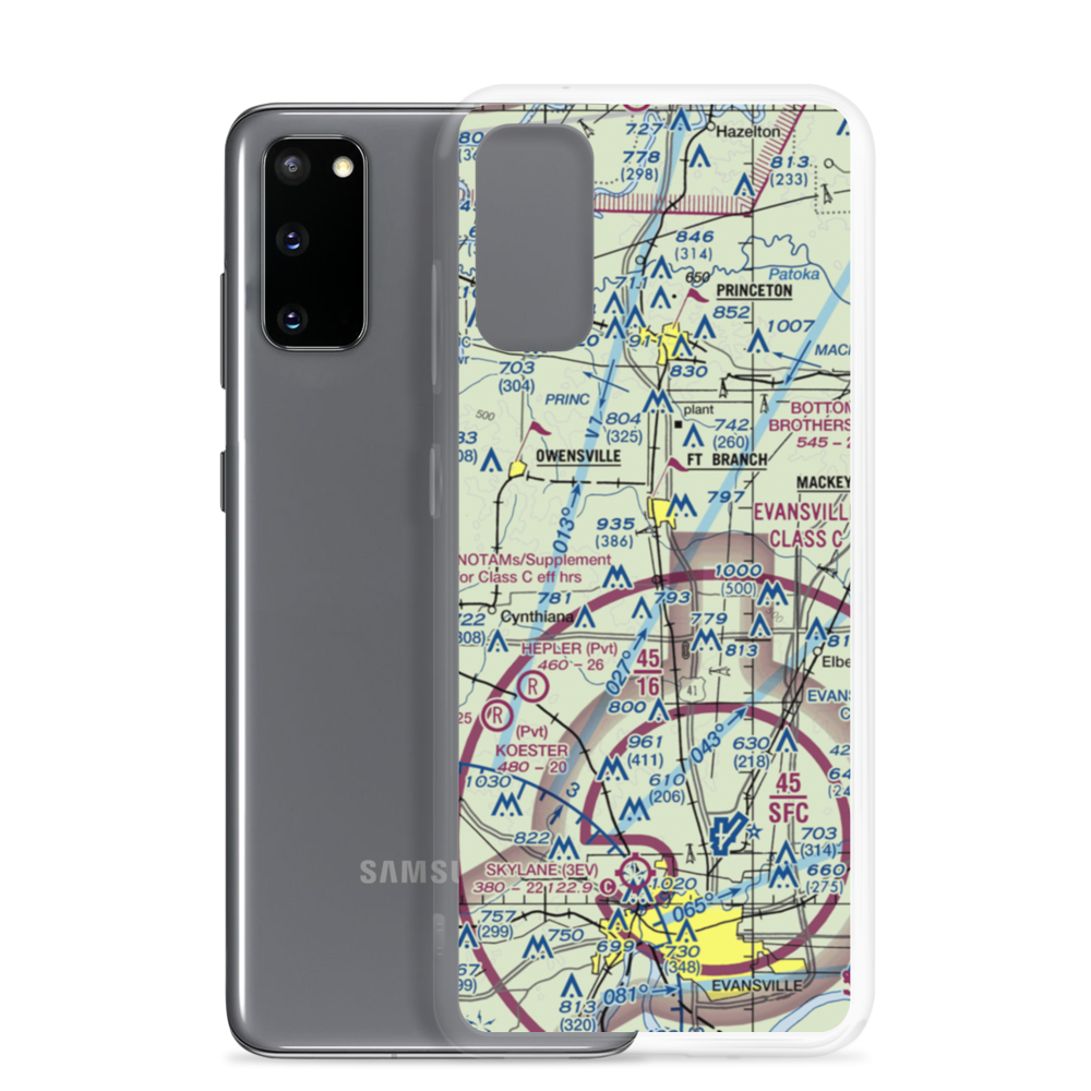 Thrust Industries Airport (8II3) VFR Sectional Samsung Case Samsung Galaxy S20 model shown