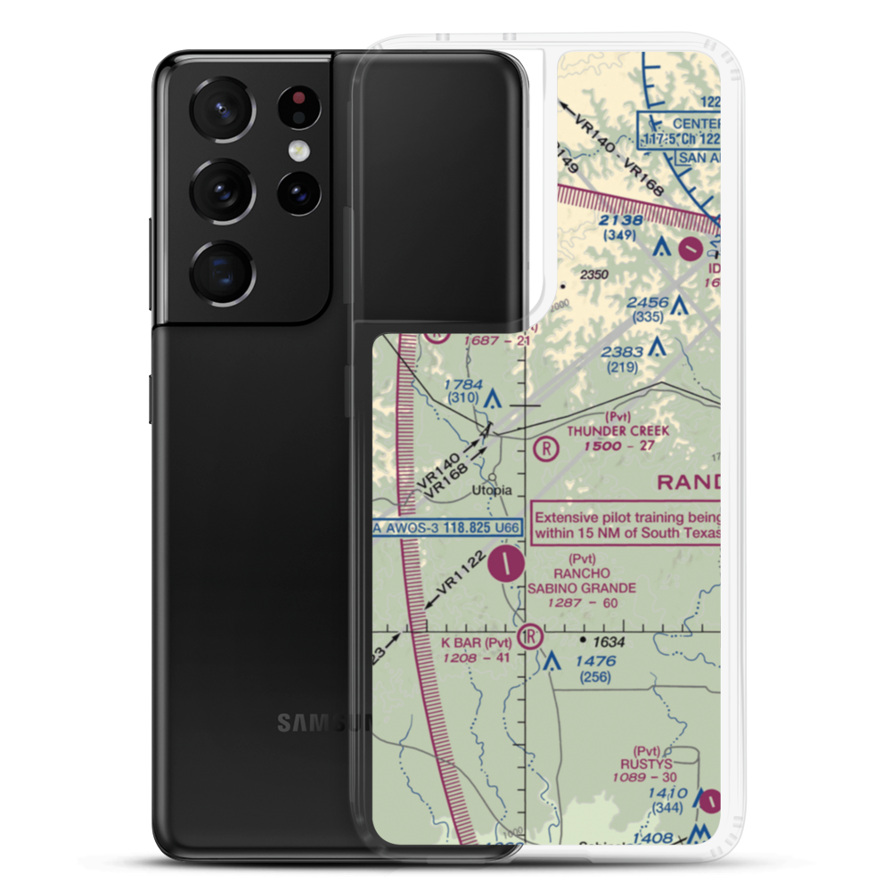 Thunder Creek Airport (95TA) VFR Sectional Samsung Case Samsung Galaxy S21 Ultra model shown