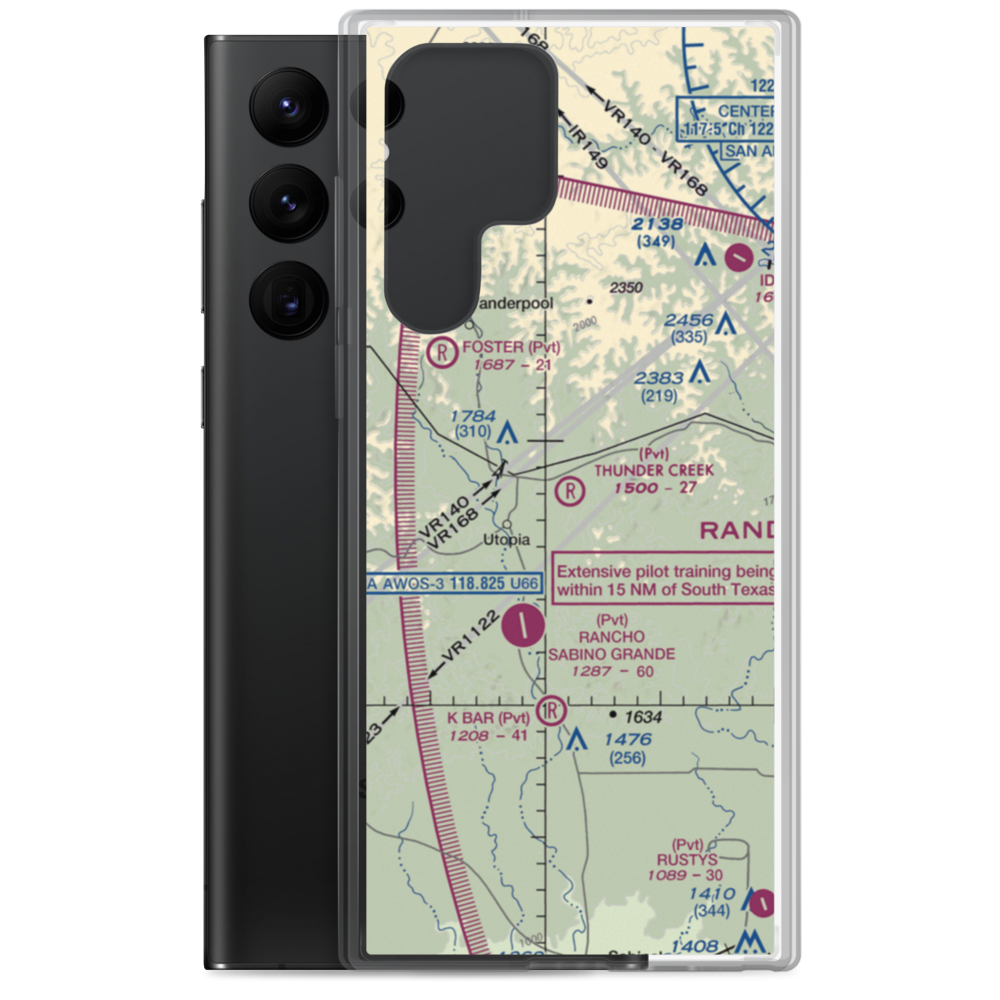 Thunder Creek Airport (95TA) VFR Sectional Samsung Case Samsung Galaxy S22 Ultra model shown