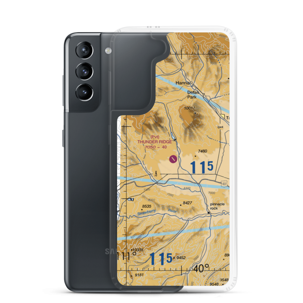 Thunder Ridge Airpark (UT83) VFR Sectional Samsung Case Samsung Galaxy S21 model shown