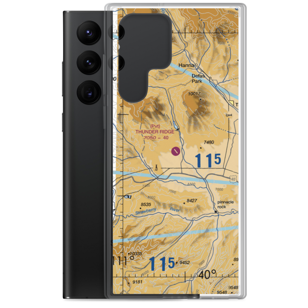 Thunder Ridge Airpark (UT83) VFR Sectional Samsung Case Samsung Galaxy S22 Ultra model shown