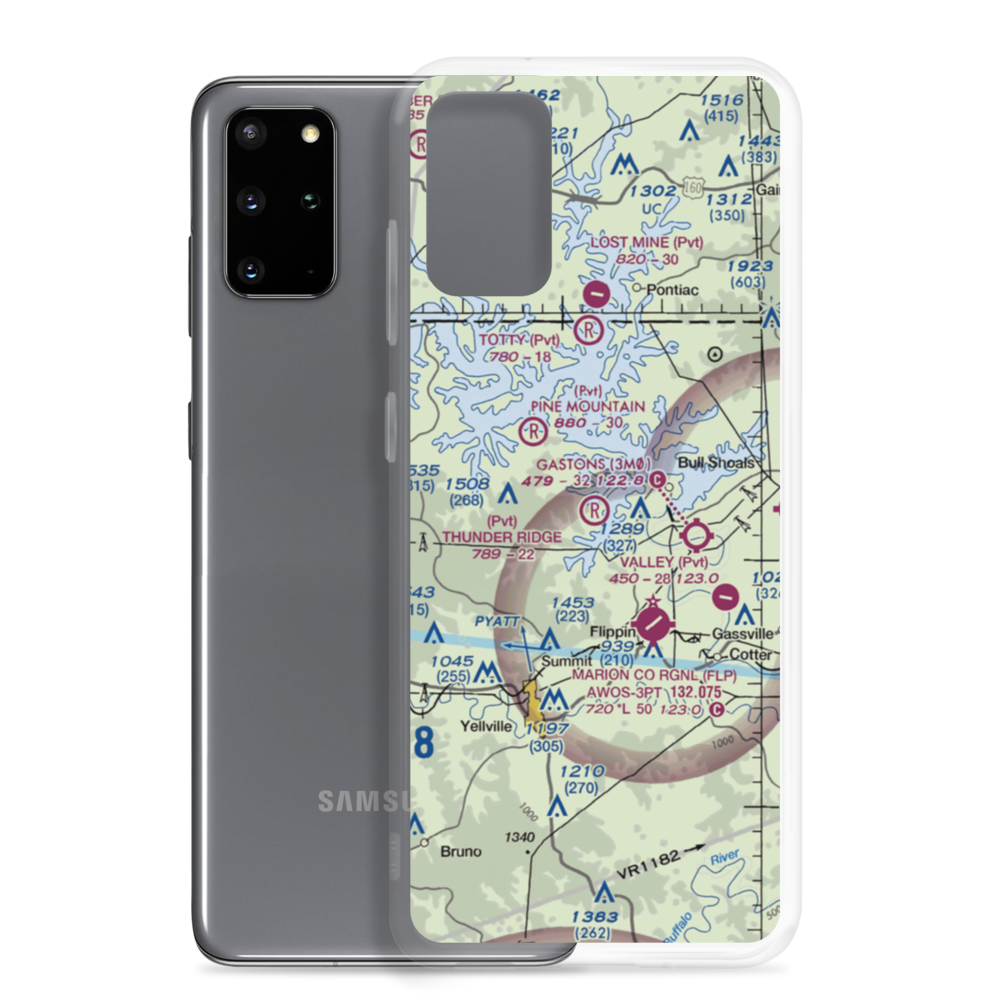 Thunder Ridge Ranch (45AR) VFR Sectional Samsung Case Samsung Galaxy S20 Plus model shown