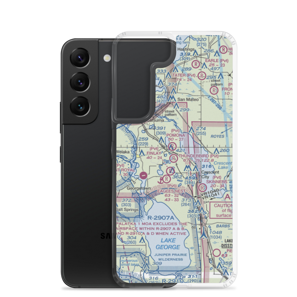 Thunderbird Air Park (2FA5) VFR Sectional Samsung Case Samsung Galaxy S22 model shown
