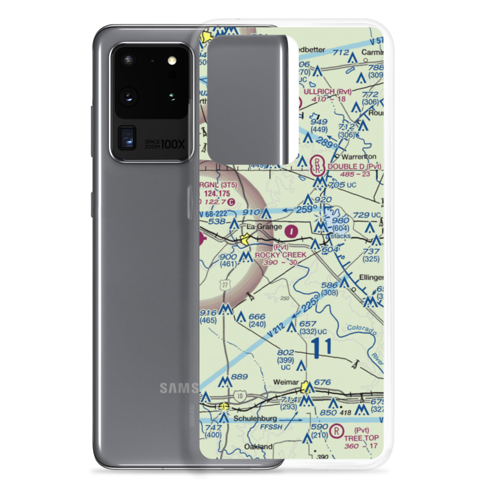 Thunderbird Southwest Airport (88TE) VFR Sectional Samsung Case Samsung Galaxy S20 Ultra model shown
