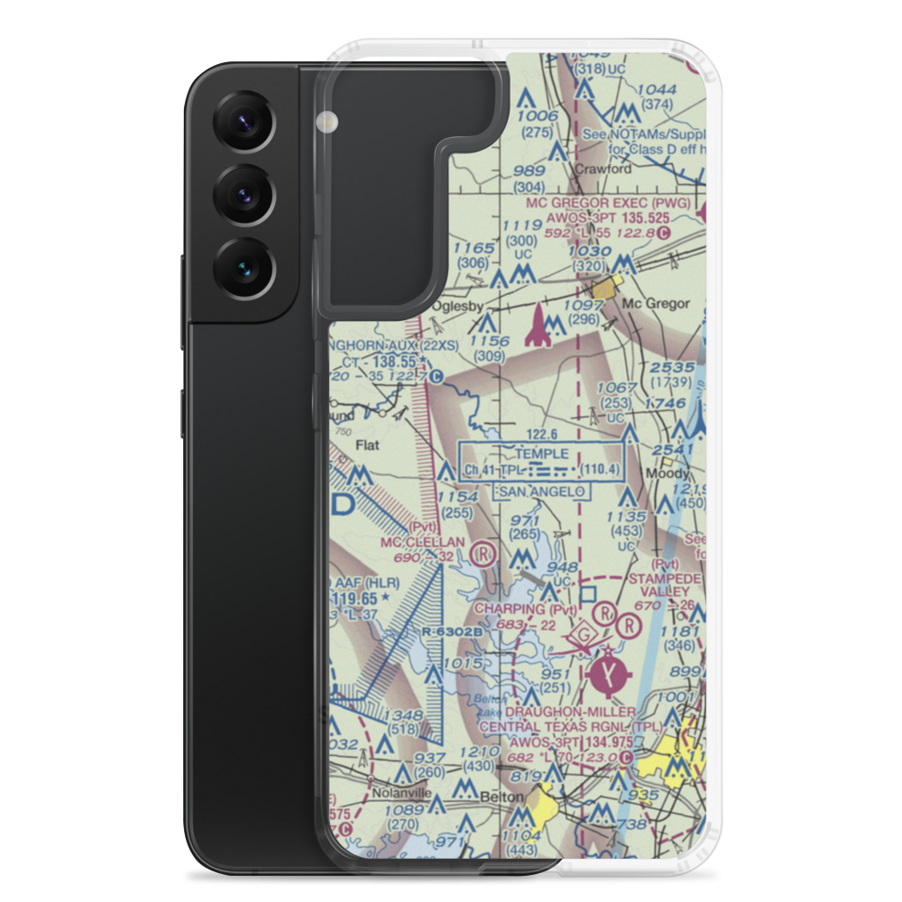 Tick Hill Airfield (XA47) VFR Sectional Samsung Case Samsung Galaxy S22 Plus model shown