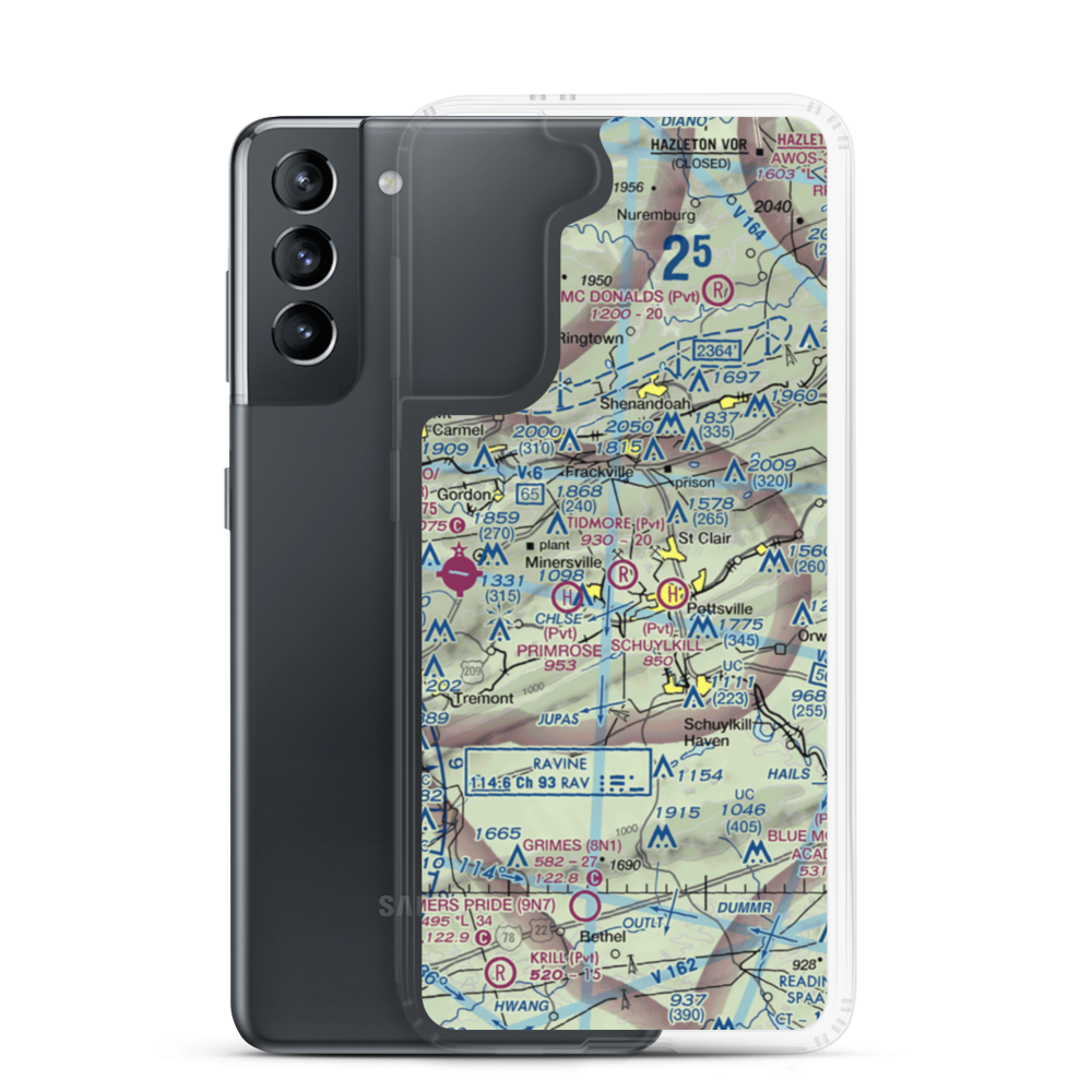 Tidmore Airport (7PN0) VFR Sectional Samsung Case Samsung Galaxy S21 model shown