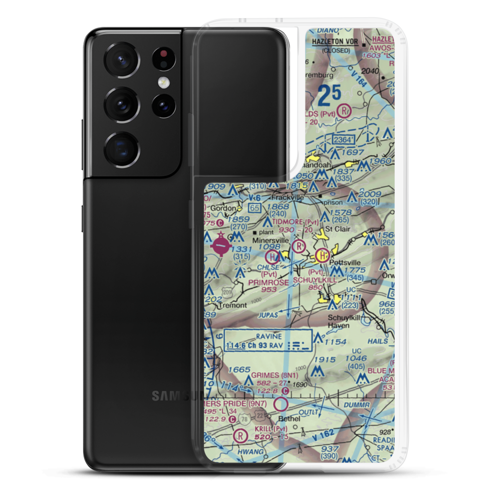 Tidmore Airport (7PN0) VFR Sectional Samsung Case Samsung Galaxy S21 Ultra model shown
