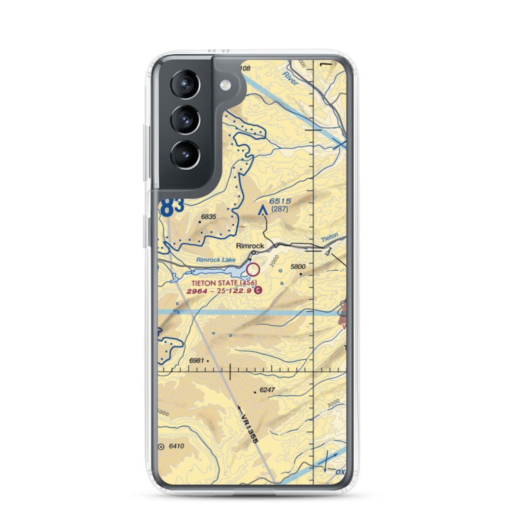 Tieton State Airport (4S6) VFR Sectional Samsung Case Samsung Galaxy S21 model shown