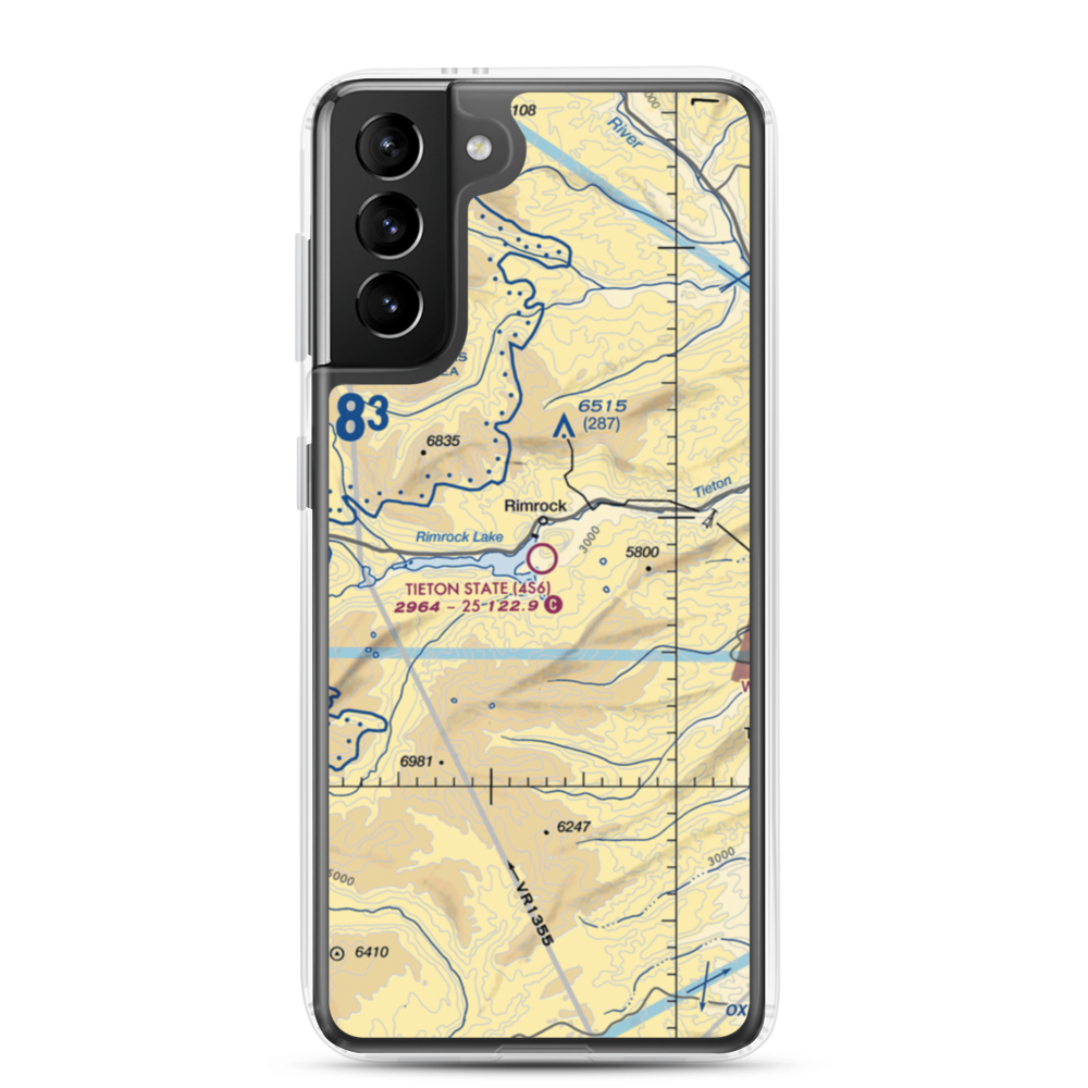 Tieton State Airport (4S6) VFR Sectional Samsung Case Samsung Galaxy S21 Plus model shown