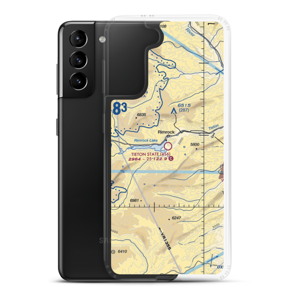 Tieton State Airport (4S6) VFR Sectional Samsung Case Samsung Galaxy S21 Plus model shown