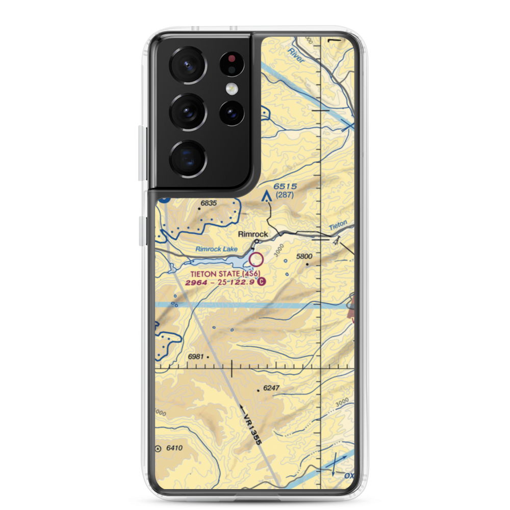 Tieton State Airport (4S6) VFR Sectional Samsung Case Samsung Galaxy S21 Ultra model shown