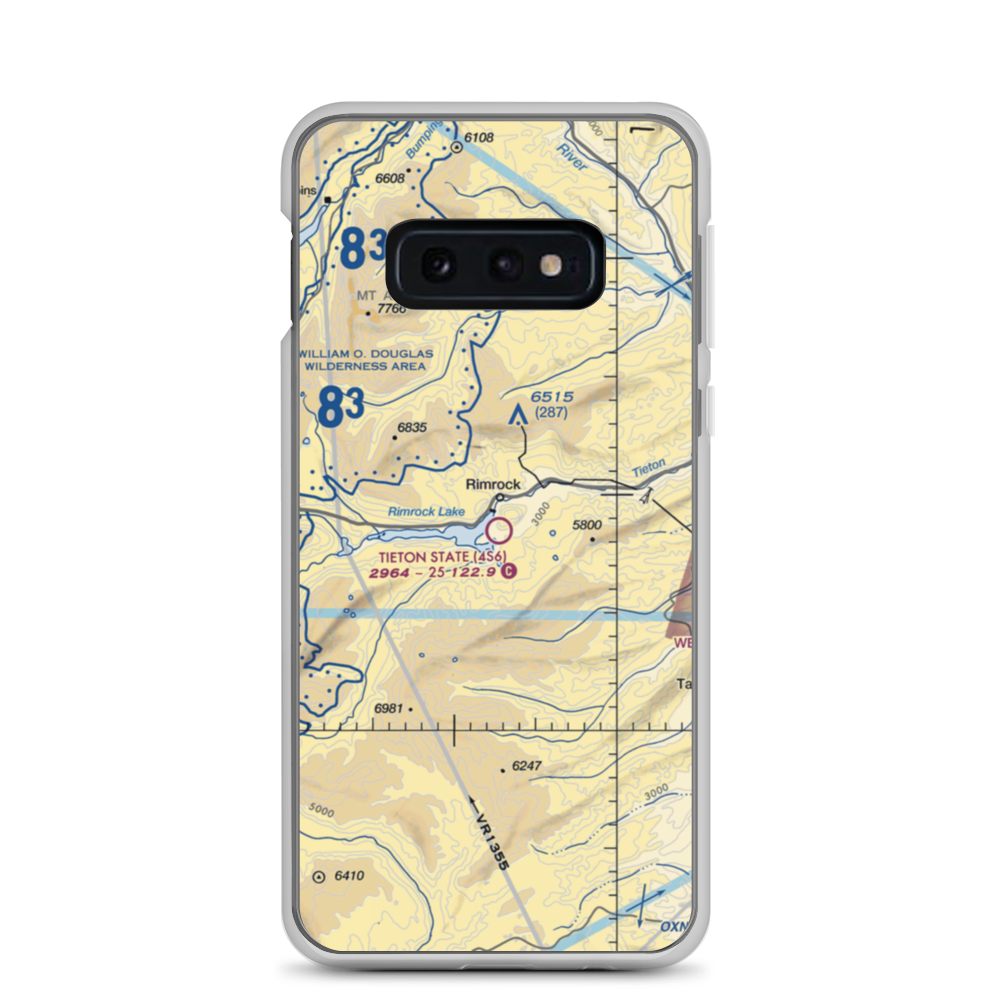 Tieton State Airport (4S6) VFR Sectional Samsung Case Samsung Galaxy S10e model shown