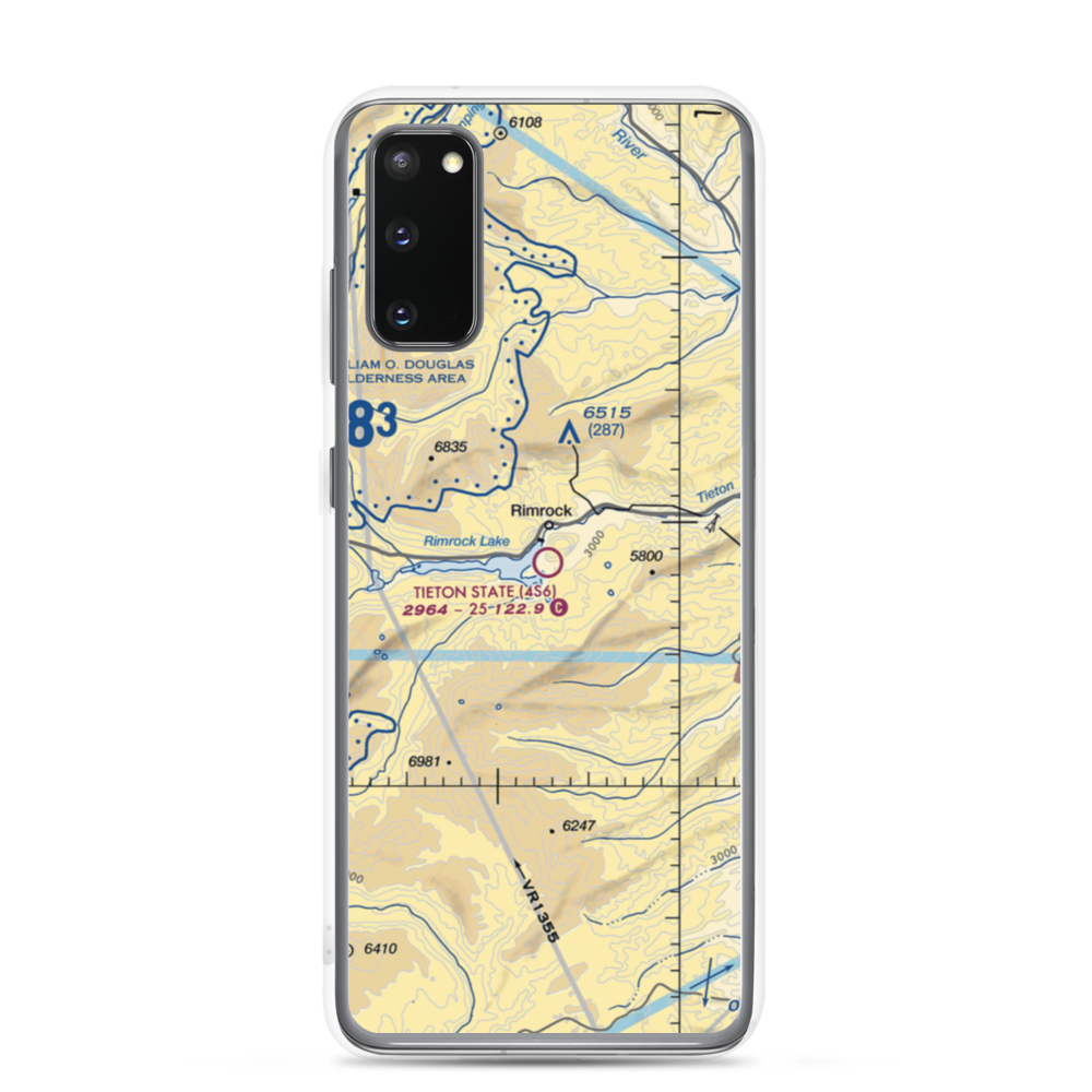 Tieton State Airport (4S6) VFR Sectional Samsung Case Samsung Galaxy S20 model shown
