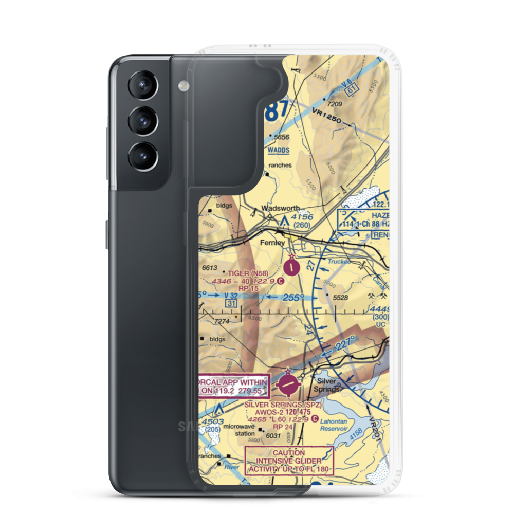 Tiger Field (N58) VFR Sectional Samsung Case Samsung Galaxy S21 model shown