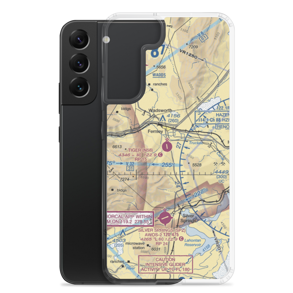 Tiger Field (N58) VFR Sectional Samsung Case Samsung Galaxy S22 Plus model shown
