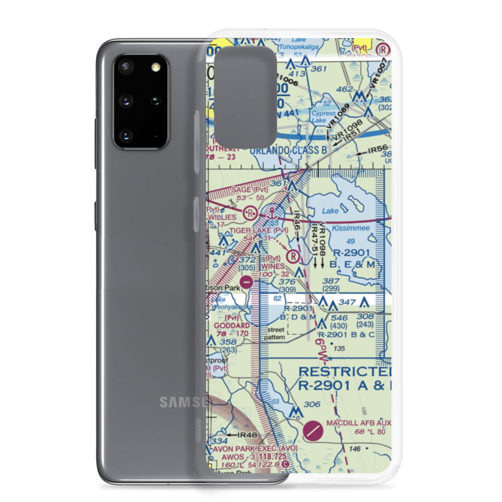 Tiger Lake Airport (2FL8) VFR Sectional Samsung Case Samsung Galaxy S20 Plus model shown