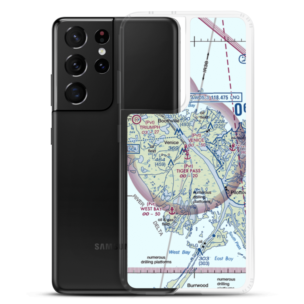 Tiger Pass Seaplane Base (11LA) VFR Sectional Samsung Case Samsung Galaxy S21 Ultra model shown